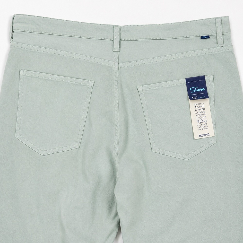 Shore Brand Mens 40x32 Straight Leg Canvas Pants Sage Green Coastal Casual NWT - Picture 5 of 6